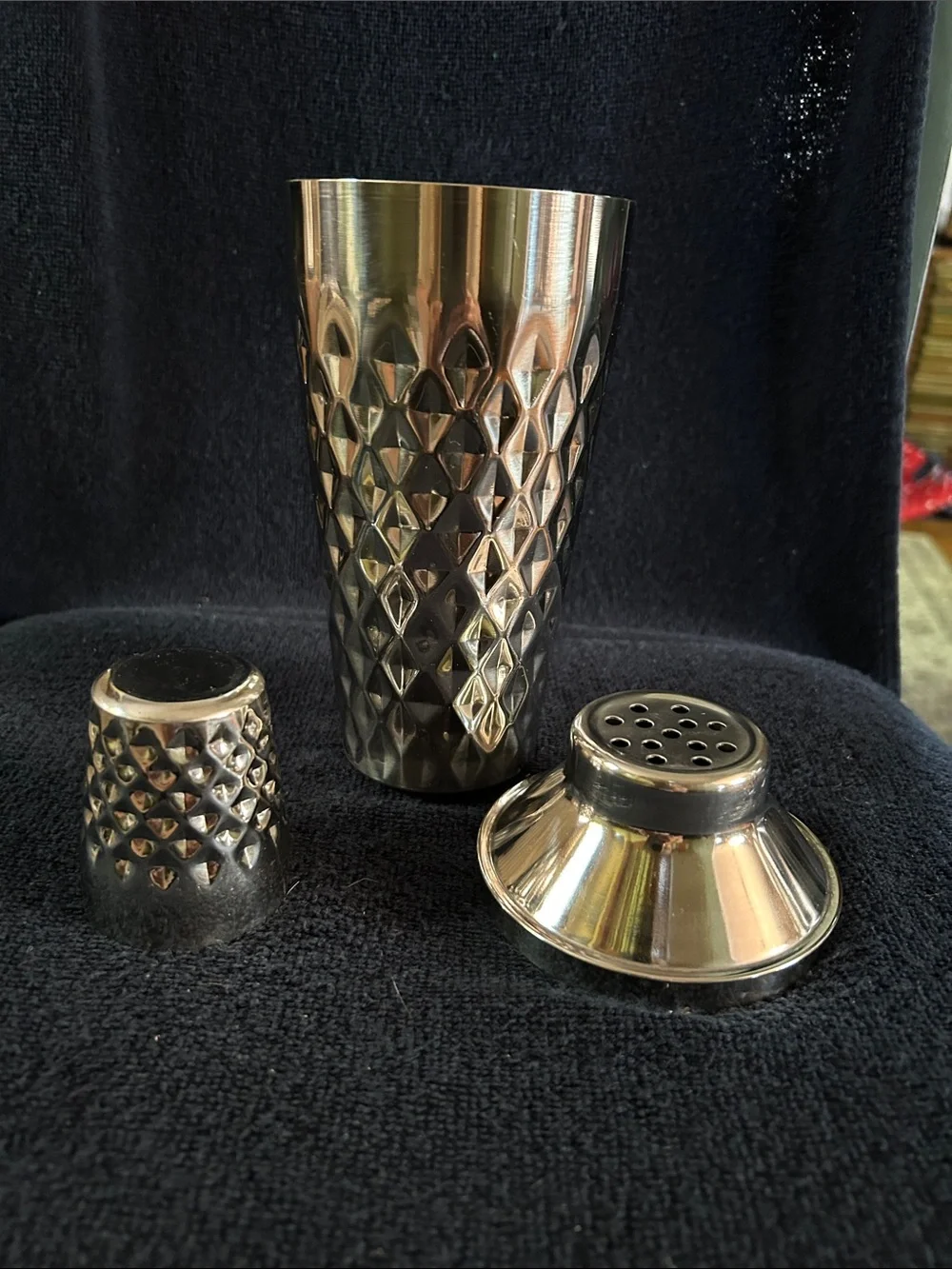 Viski Faceted Irving Stainless Steel 25 oz. Cocktail Shaker